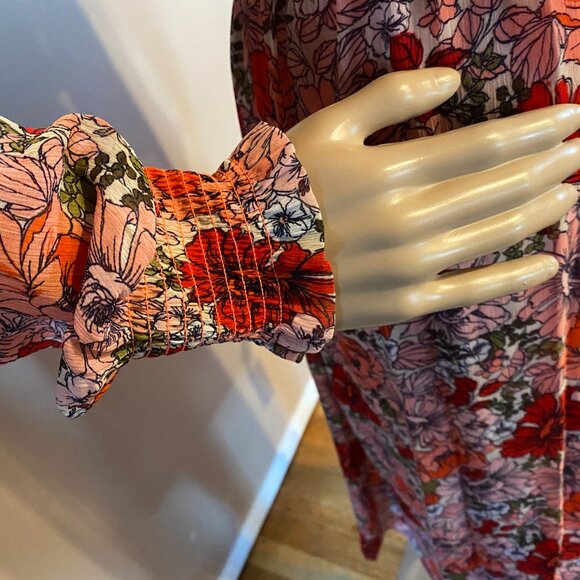 Tommy Hilfiger Floral Chiffon L/S Dress NWT Size 8P - Picture 6 of 7